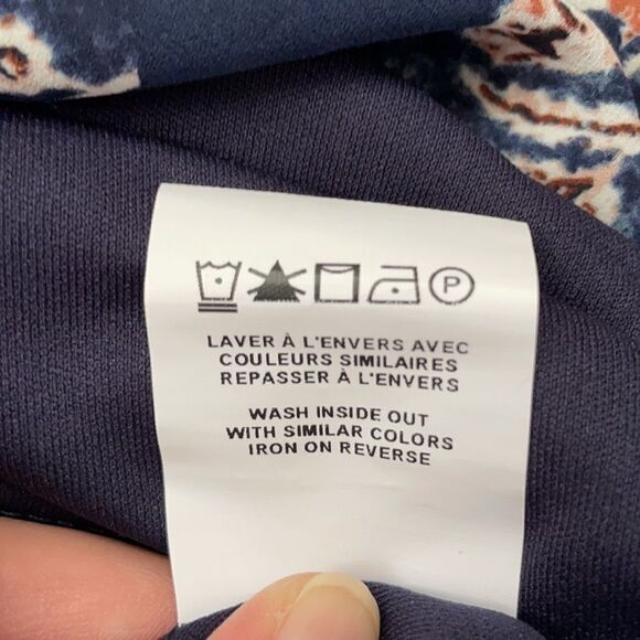 le Chateau Scarf Print Crêpe De Chine Asymmetrical Dress Size XXS - Picture 10 of 12